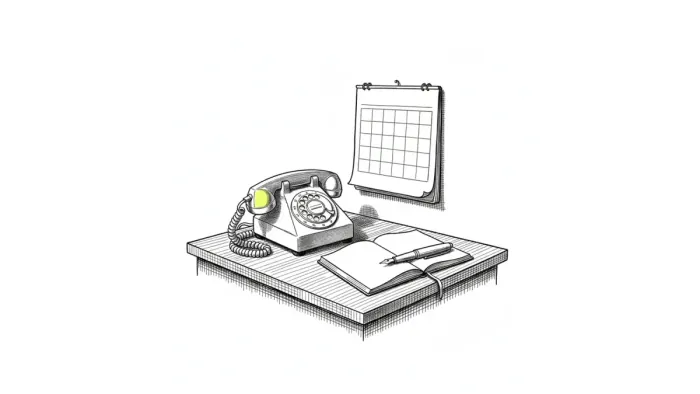 Speech forms and calendar squares interlocking
