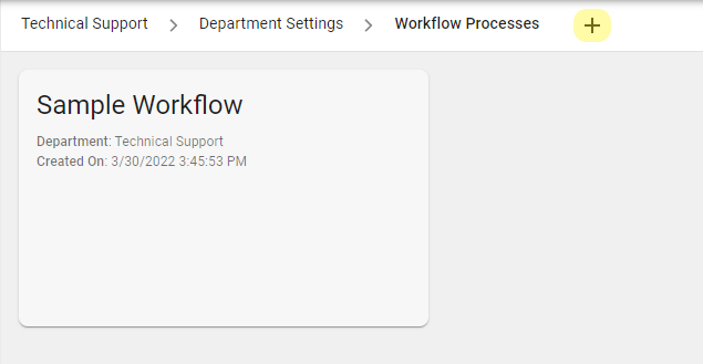 Add New Workflow