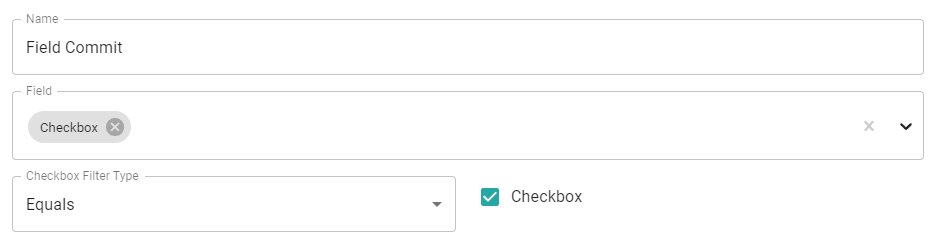 Checkbox Field Commit Options Checked
