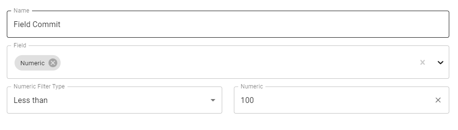 Number Field Commit Options