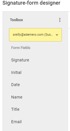 Signature Form Designer
