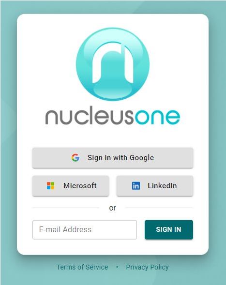 Signup to Nucleus One